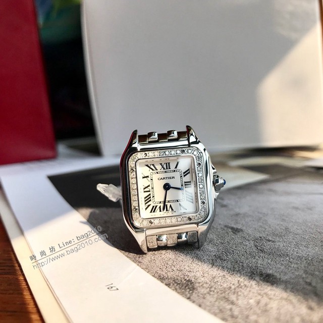 卡地亞石英手錶 Cartier經典款獵豹鑽表小號女裝腕表  gjs2107